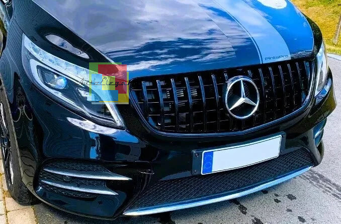 🔥Griglia PANAMERICANA  Nero Lucido ADATTA PER Mercedes Vito W447 14-19🔥