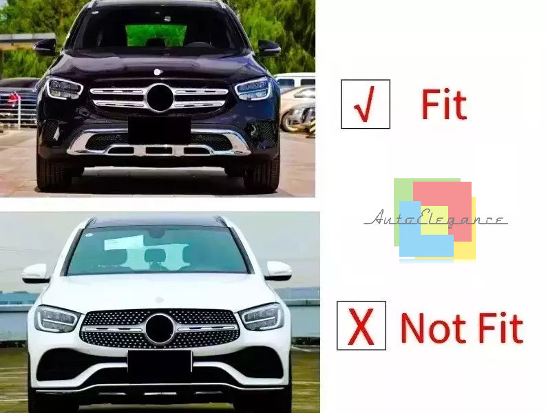 ✨Griglia nera lucida PANAMERICANA GT GTR per Mercedes GLC Classe W253 19-22✨