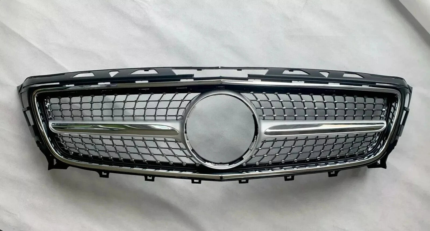 ✨Griglia Mercedes CLS Classe W218 in stile AMG DIAMOND nera lucida 11-14✨
