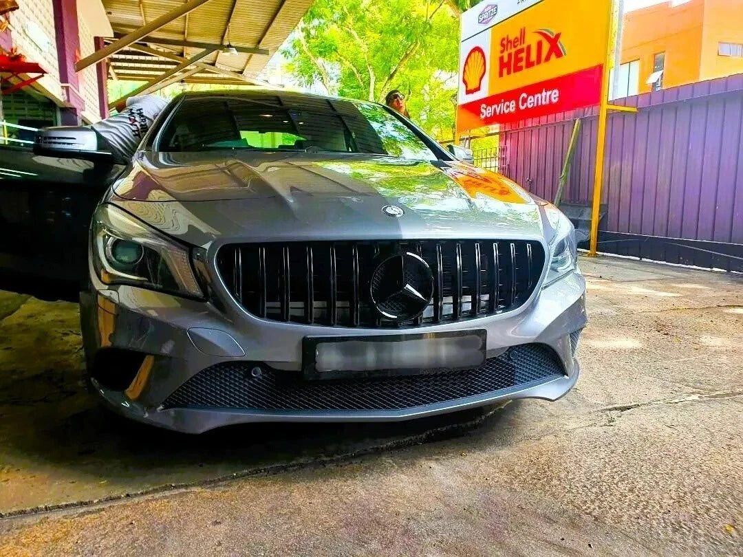 ✨Griglia nera lucida PANAMERICANA GT GTR per Mercedes Classe CLA W117 13-19✨