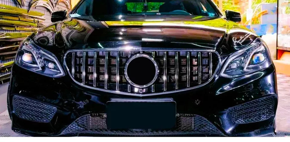 ✨Griglia nera lucida PANAMERICANA GT GTR per Mercedes Classe E W212 13-16✨