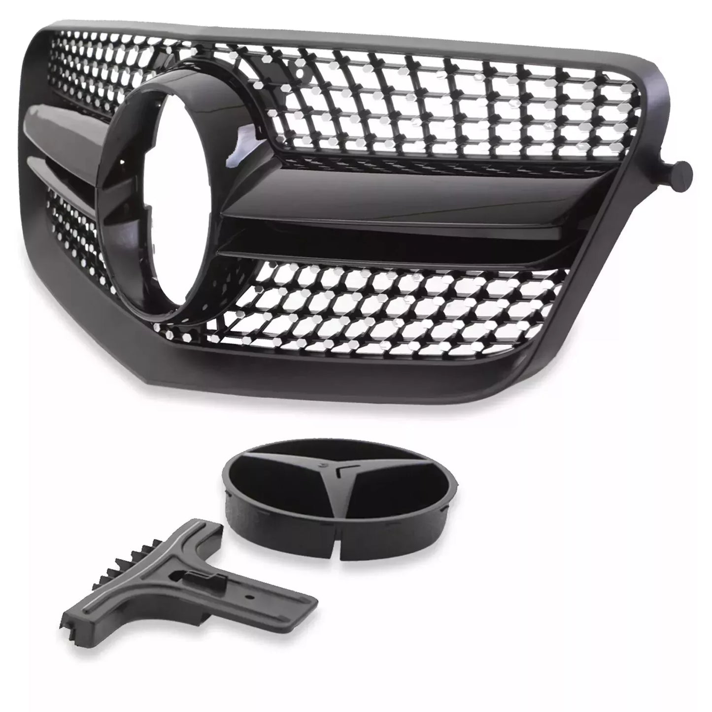 🔥Griglia stile AMG DIAMOND nera lucida per Mercedes Classe E W212 09-13🔥