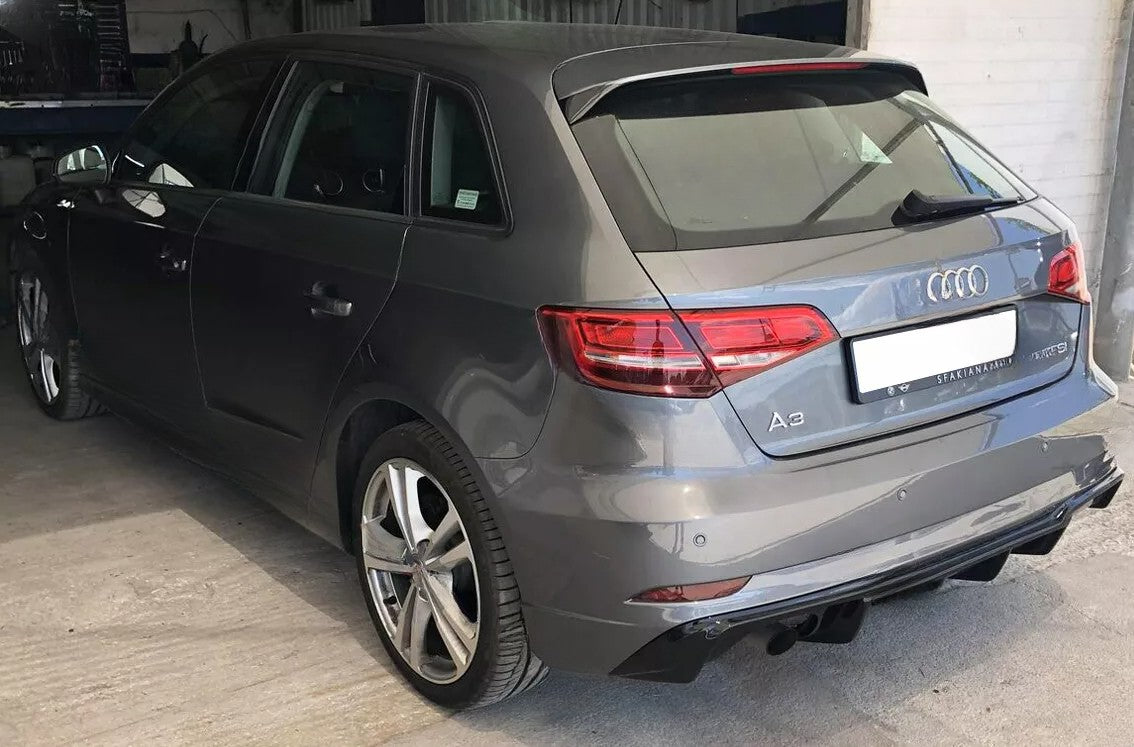 💥SOTTOPARAURTI POSTERIORE / DIFFUSORE PER AUDI A3 8V S-LINE (RESTYLING 16-20)💥
