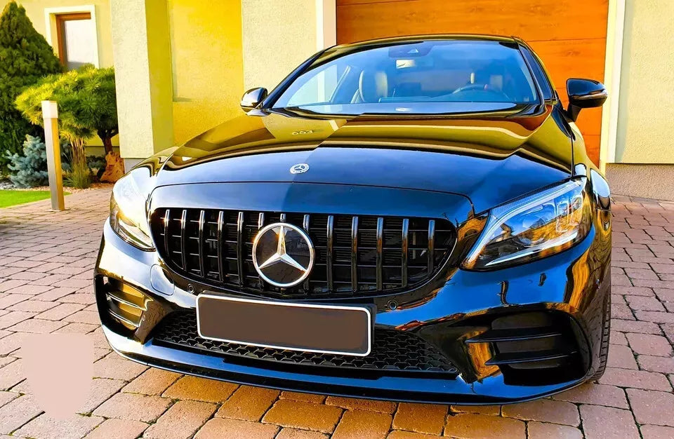 ✨Griglia nera lucida PANAMERICANA GT GTR per Mercedes Classe C W205 19-21✨