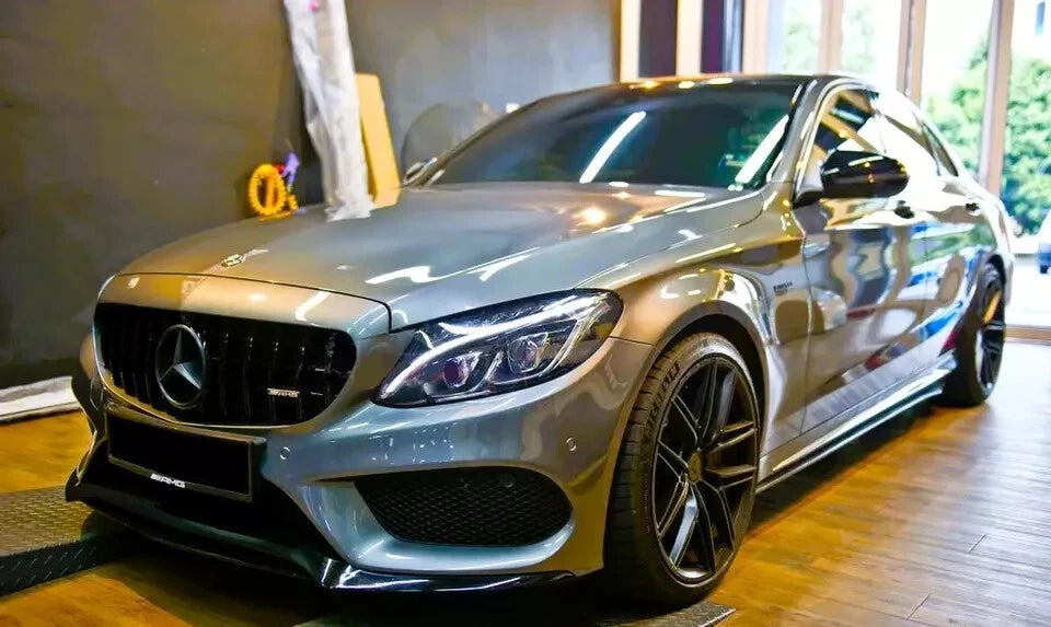 ✨Griglia nera lucida PANAMERICANA GT GTR per Mercedes Classe C W205 14-18✨