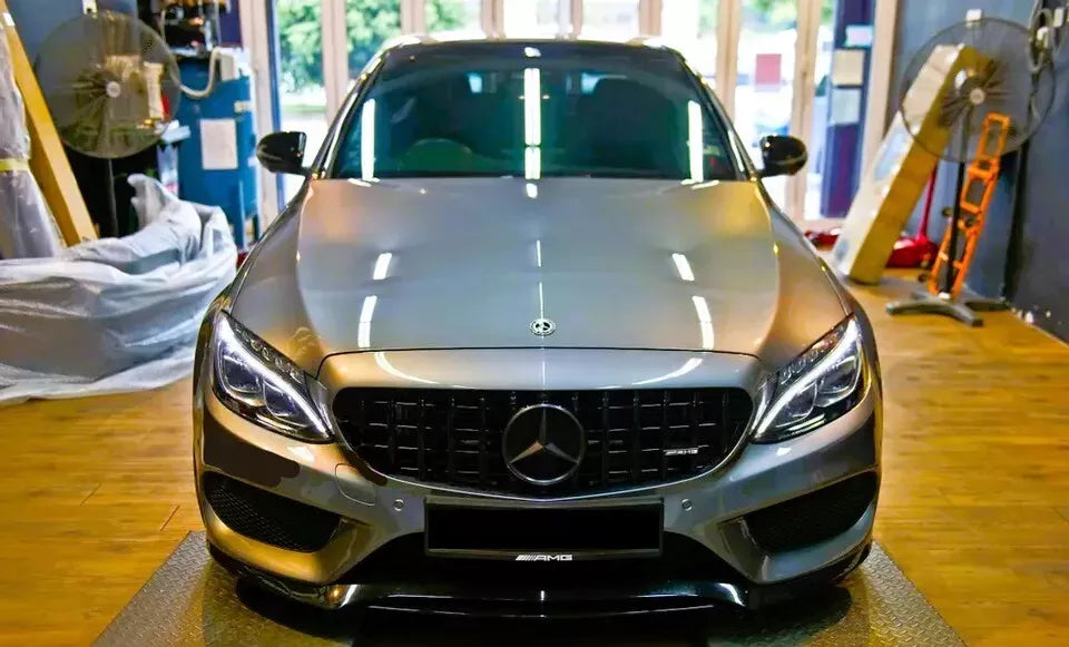 ✨Griglia nera lucida PANAMERICANA GT GTR per Mercedes Classe C W205 14-18✨