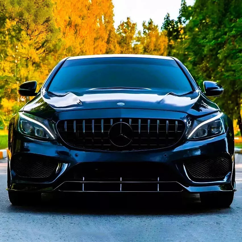 ✨Griglia nera lucida PANAMERICANA GT GTR per Mercedes Classe C W205 14-18✨