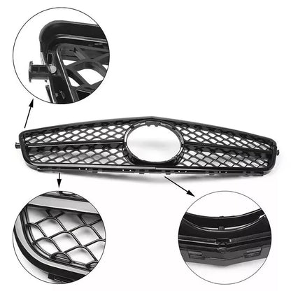 ✨Griglia stile AMG nera lucida per Mercedes Classe C W204 C204 S204 07-14✨