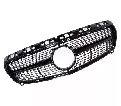 ✨Griglia anteriore Mercedes Classe A W176 in stile AMG DIAMOND nera lucida13-15✨