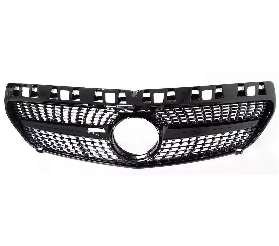 ✨Griglia anteriore Mercedes Classe A W176 in stile AMG DIAMOND nera lucida13-15✨