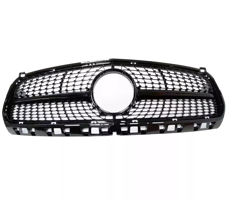 ✨Griglia anteriore Mercedes Classe A W176 in stile AMG DIAMOND nera lucida13-15✨
