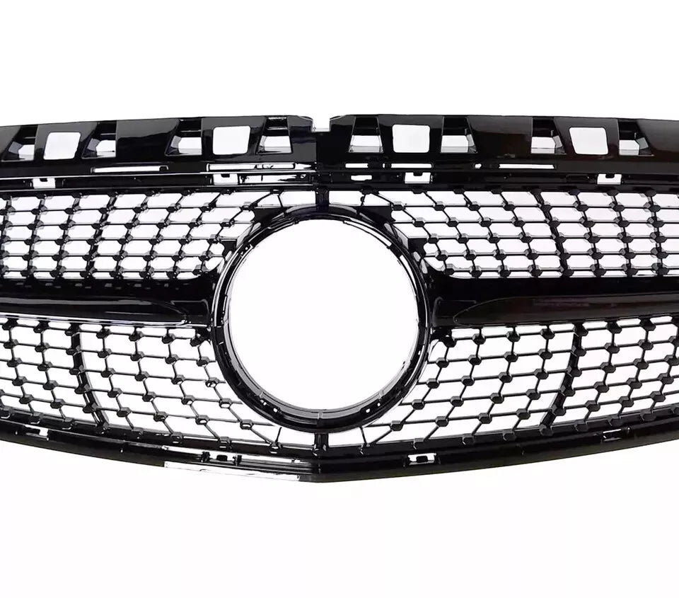 ✨Griglia anteriore Mercedes Classe A W176 in stile AMG DIAMOND nera lucida13-15✨