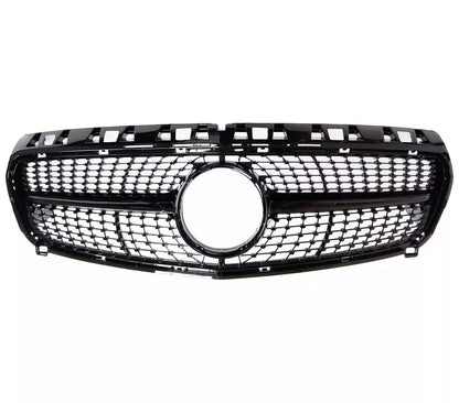 ✨Griglia anteriore Mercedes Classe A W176 in stile AMG DIAMOND nera lucida13-15✨