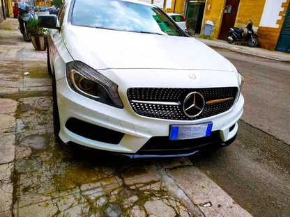 ✨Griglia anteriore Mercedes Classe A W176 in stile AMG DIAMOND nera lucida13-15✨