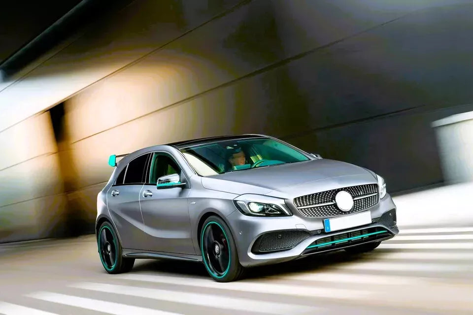 ✨Griglia anteriore Mercedes Classe A W176 in stile AMG DIAMOND nera lucida16-18✨