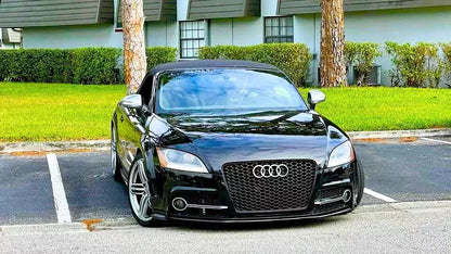 ✨Griglia anterior Audi TTRS Style TT TTS Griglia a nido d'ape nera lucida 06-14✨