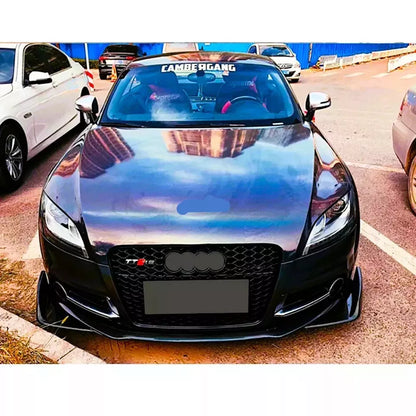 ✨Griglia anterior Audi TTRS Style TT TTS Griglia a nido d'ape nera lucida 06-14✨
