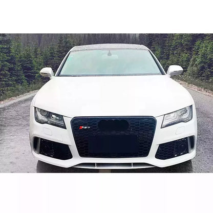 ✨Griglia anteriore Audi RS7 Style A7 S7, griglia a nido d'ape nera lucida 13-15✨