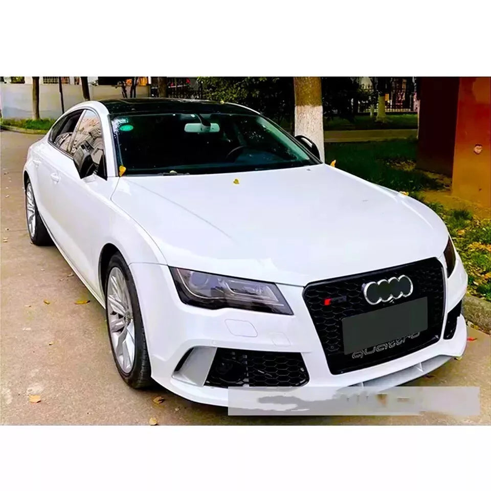 ✨Griglia anteriore Audi RS7 Style A7 S7, griglia a nido d'ape nera lucida 13-15✨
