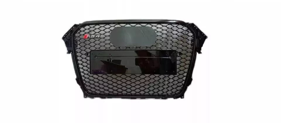 ✨Griglia anteriore Audi RS4 Style A4 S4 B8.5, griglia a nido d'ape nera lucida✨
