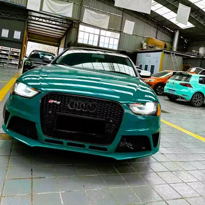 ✨Griglia anteriore Audi RS4 Style A4 S4 B8.5, griglia a nido d'ape nera lucida✨