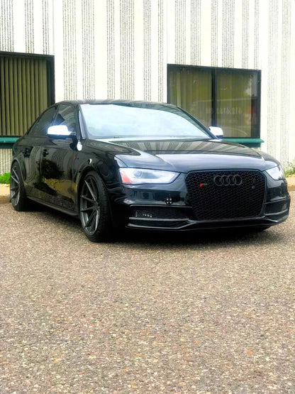 ✨Griglia anteriore Audi RS4 Style A4 S4 B8.5, griglia a nido d'ape nera lucida✨