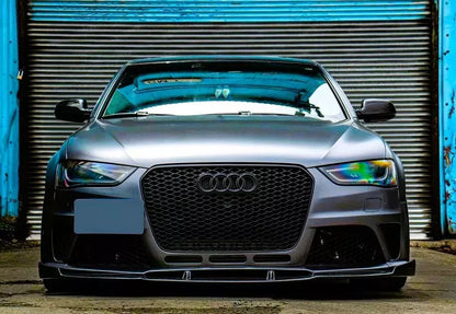 ✨Griglia anteriore Audi RS4 Style A4 S4 B8.5, griglia a nido d'ape nera lucida✨