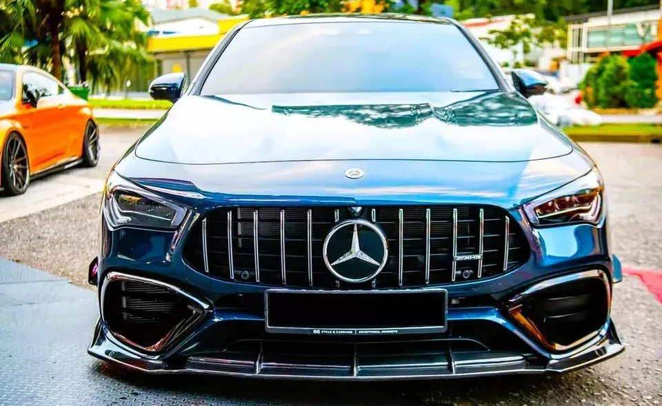 ✨Griglia anterior PANAMERICANA GT nera lucida Mercedes Classe CLA W118 AMG Line✨