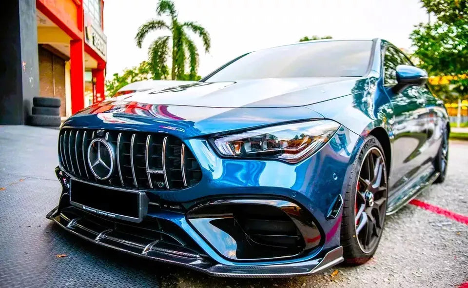 ✨Griglia anterior PANAMERICANA GT nera lucida Mercedes Classe CLA W118 AMG Line✨