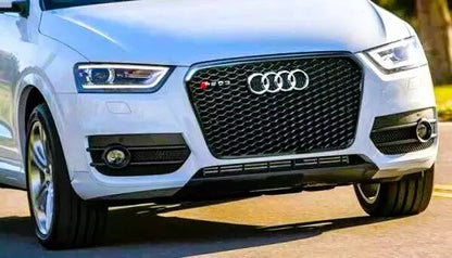 ✨Griglia anteriore Audi RSQ3 Style Q3SQ3 Griglia a nido d'ape nera lucida 13-16✨