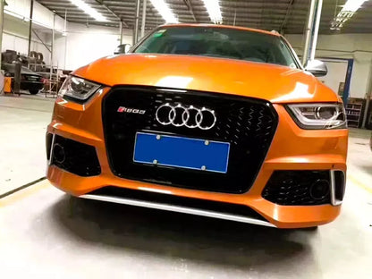 ✨Griglia anteriore Audi RSQ3 Style Q3SQ3 Griglia a nido d'ape nera lucida 13-16✨