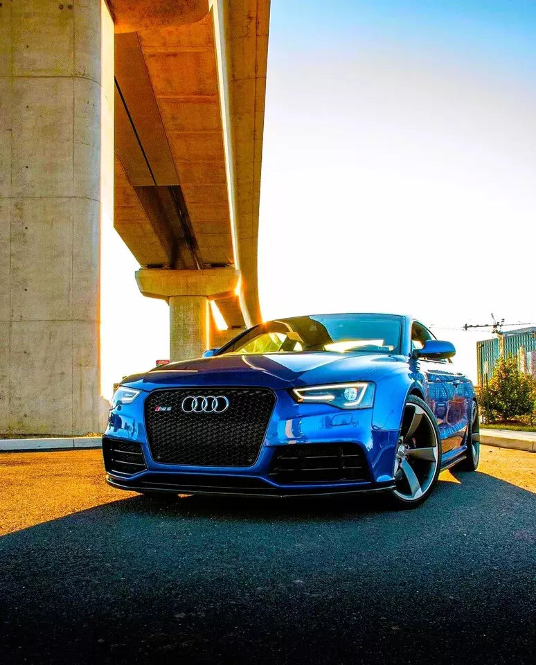 ✨Griglia anteriore Audi RS5 Style A5 S5 B8 griglia a nido nera lucida 13-16✨