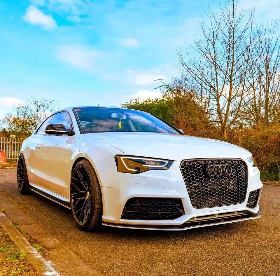 ✨Griglia anteriore Audi RS5 Style A5 S5 B8 griglia a nido nera lucida 13-16✨