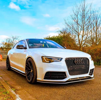 ✨Griglia anteriore Audi RS5 Style A5 S5 B8 griglia a nido nera lucida 13-16✨