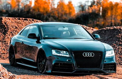 ✨Griglia anteriore Audi RS5 Style A5 S5 B8, griglia a nido nera lucida 08-12✨