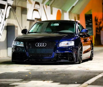 ✨Griglia anteriore Audi RS5 Style A5 S5 B8, griglia a nido nera lucida 08-12✨