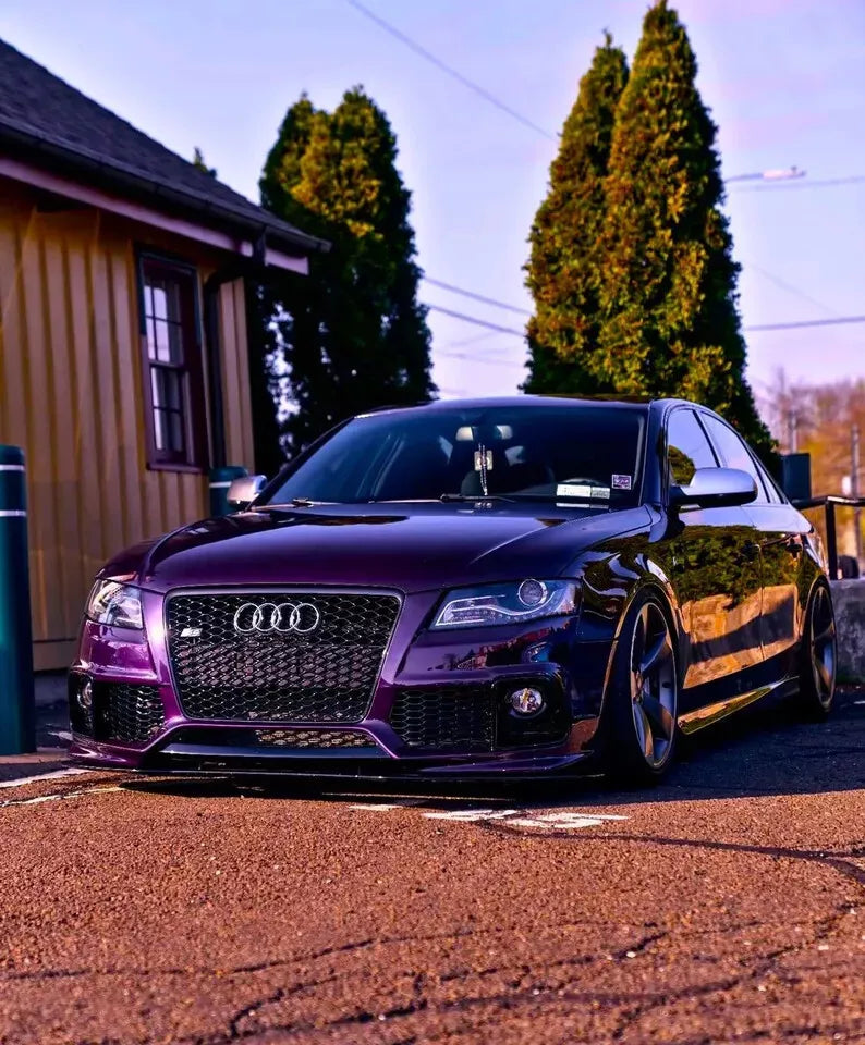 ✨Griglia anteriore Audi RS4 Style A4 S4 B8, griglia a nido nera lucida 08-12✨