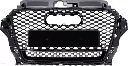 ✨Griglia anteriore Audi RS3 Style A3 S3 8V Griglia a nido nera lucida 13-16✨