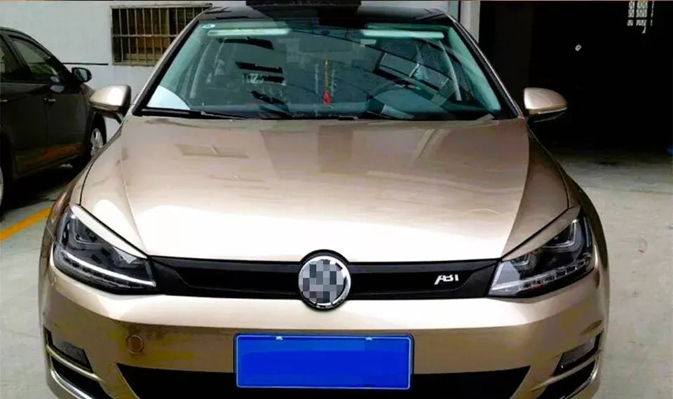 ✨Griglia VW Golf MK7 ABT Style, griglia a nido d'ape nera lucida, 2013-16✨