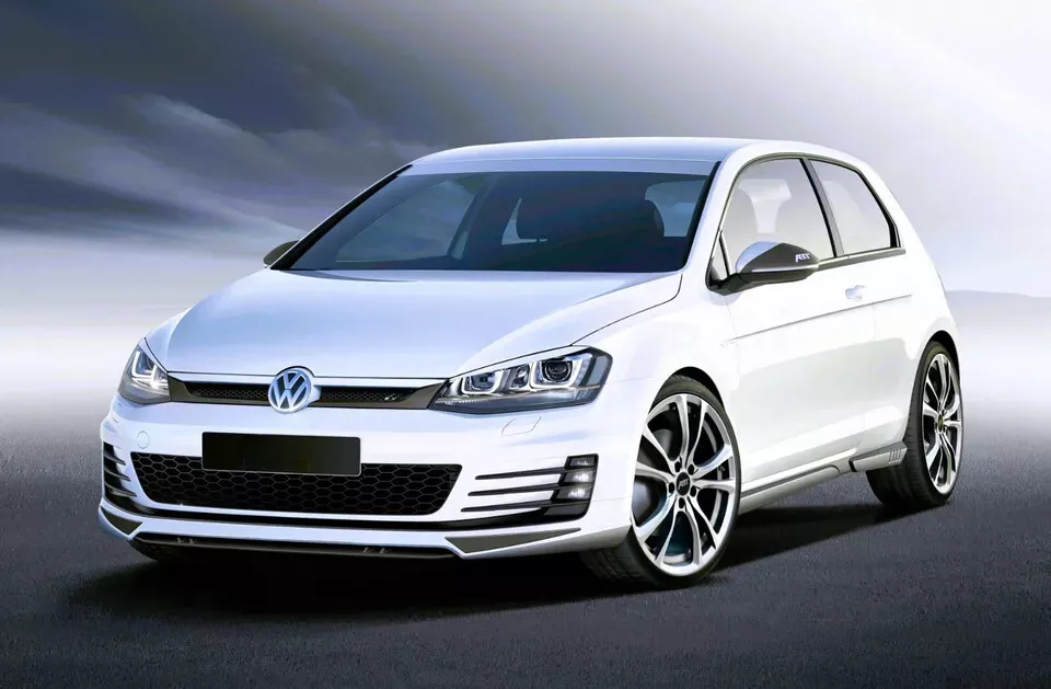 ✨Griglia VW Golf MK7 ABT Style, griglia a nido d'ape nera lucida, 2013-16✨
