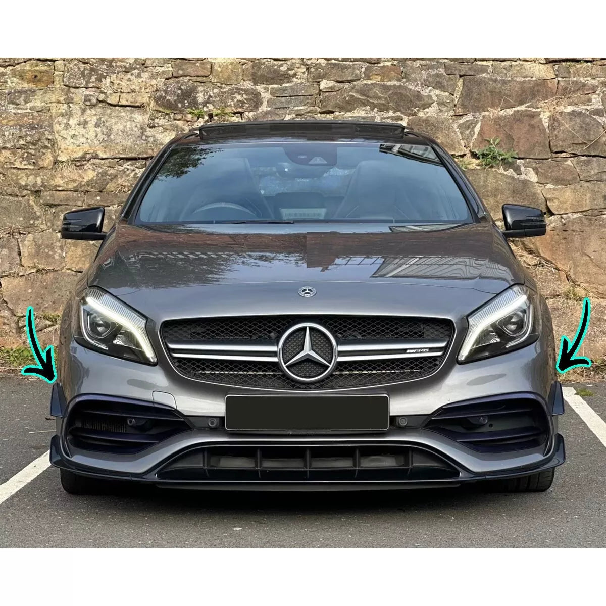 🔥Paraurti anteriore A45 AMG Facelift Look con SRA per Mercedes Classe A W176🔥
