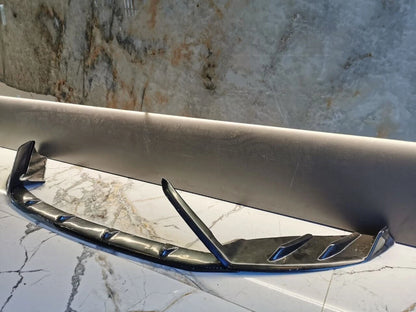 0008✨SEAT LEON 5F SPOILER SOTTO PARAURTI ANTERIORE ABS NERO SPLITTER✨