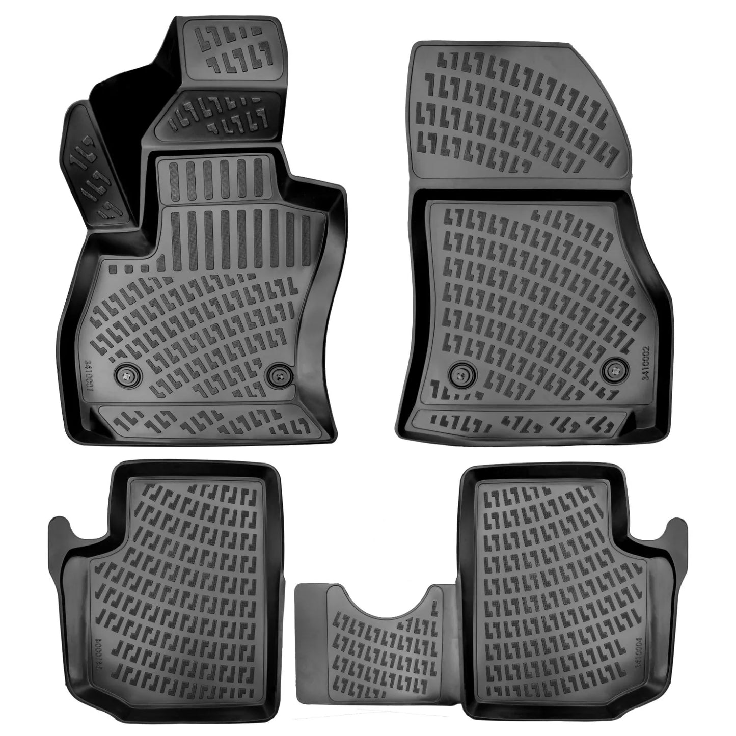 TAPPETI TAPPETINI AUTO 3D A VASCHETTA COMPATIBILI con FIAT 500L dal 2012 al 17