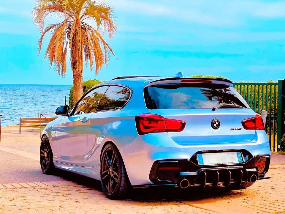 💕 Diffusore Posteriore Nero Lucido Shark Fin BMW F20 F21 LCI M135i M140i 💕