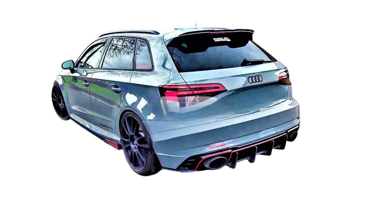 💕 Diffusore Posteriore Blade Style Audi RS3 8V Hatchback 2017–20 A3 S3 TFSI 💕