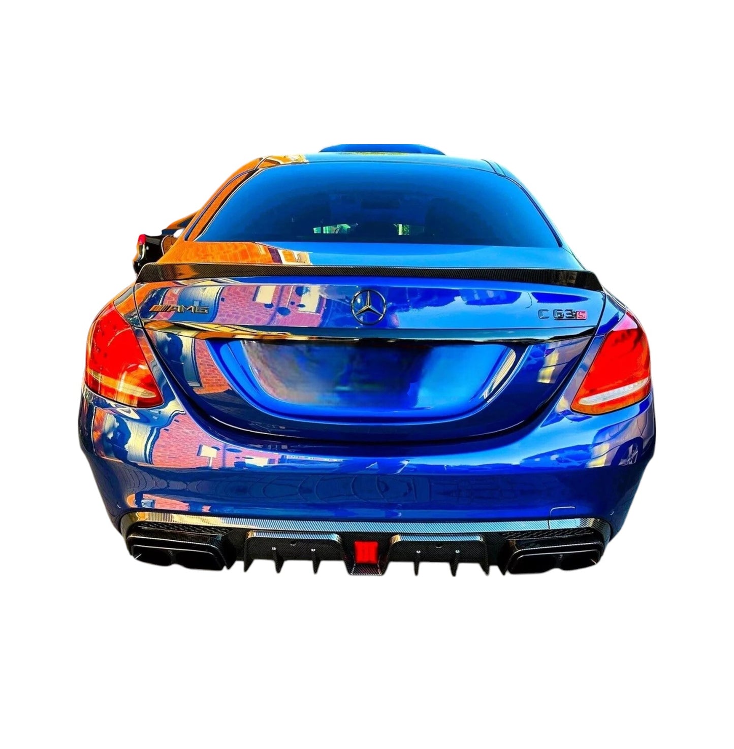 💕 Spoiler Posteriore Nero Lucido Mercedes Classe C W205 Berlina 2014–2021 💕