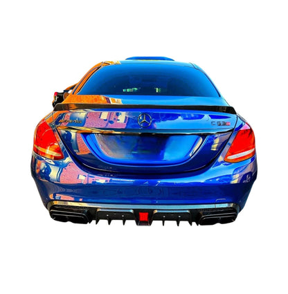 💕 Spoiler Posteriore Nero Lucido Mercedes Classe C W205 Berlina 💕