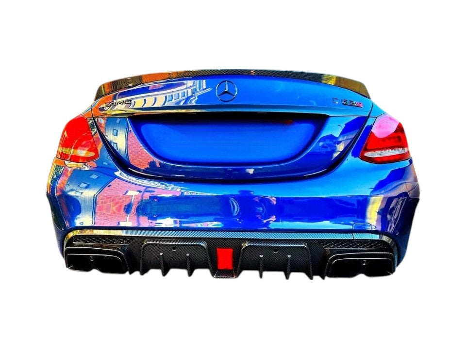 💕 Spoiler Posteriore Nero Lucido Mercedes Classe C W205 Berlina 💕
