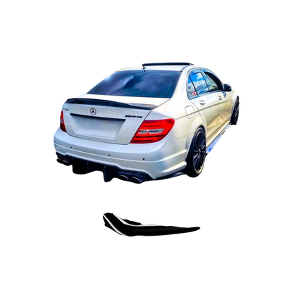 💕 Spoiler Ducktail High Kick Nero Lucido Mercedes Classe C W204 2007–2014 💕