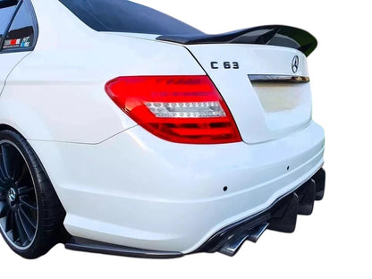 💕 Spoiler Ducktail High Kick Nero Lucido Mercedes Classe C W204 2007–2014 💕